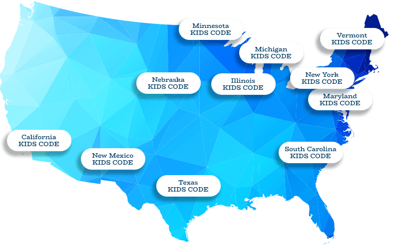Map: Kids Code Coalitions by State