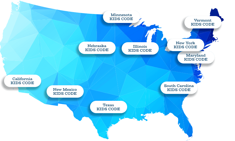 Map: Kids Code Coalitions by State